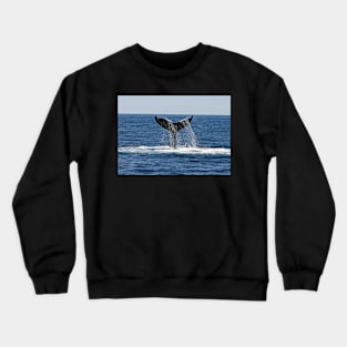 WHALE TAIL IN THE SEA DESIGN Crewneck Sweatshirt